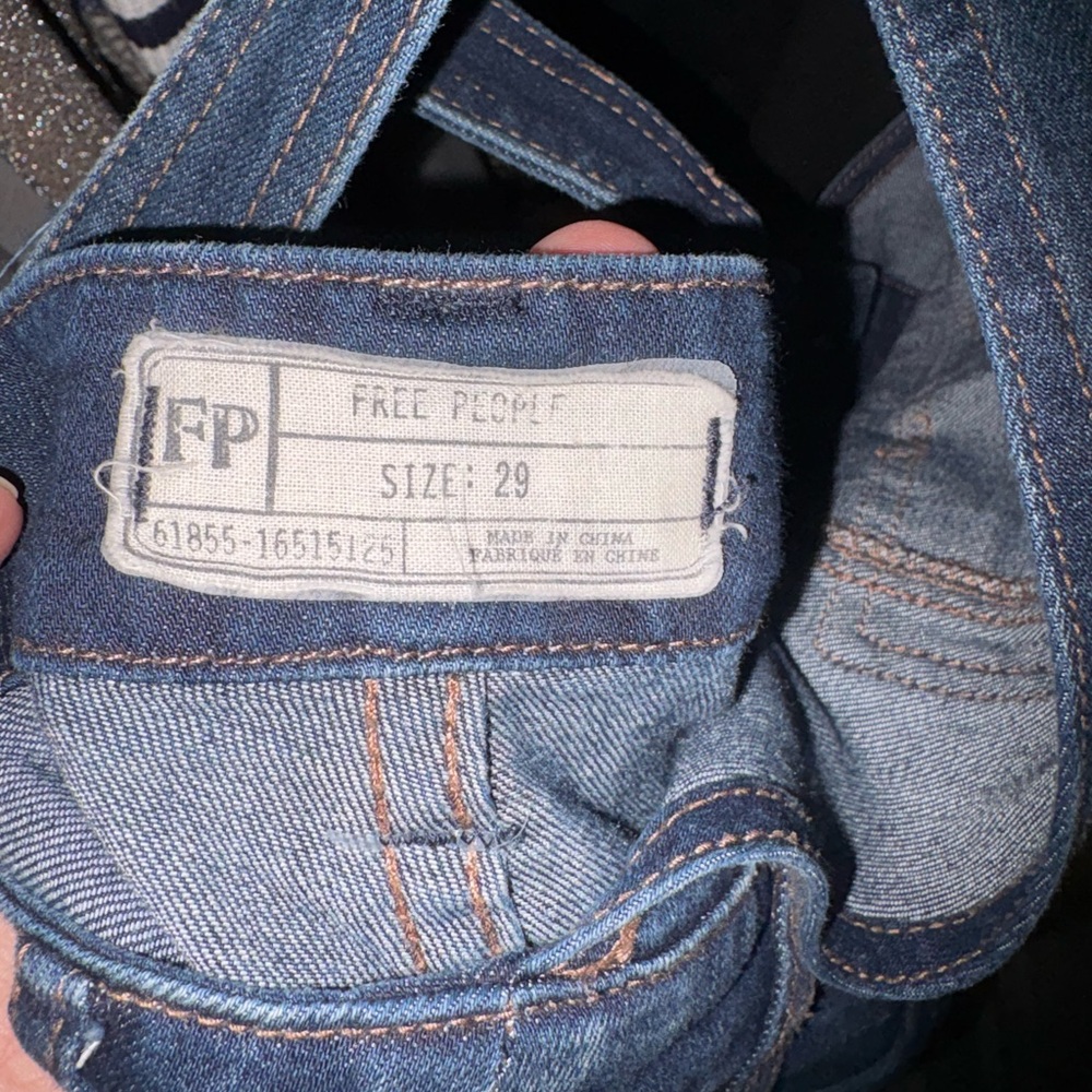 Free People Blue Denim Overalls - Picture 9 of 10